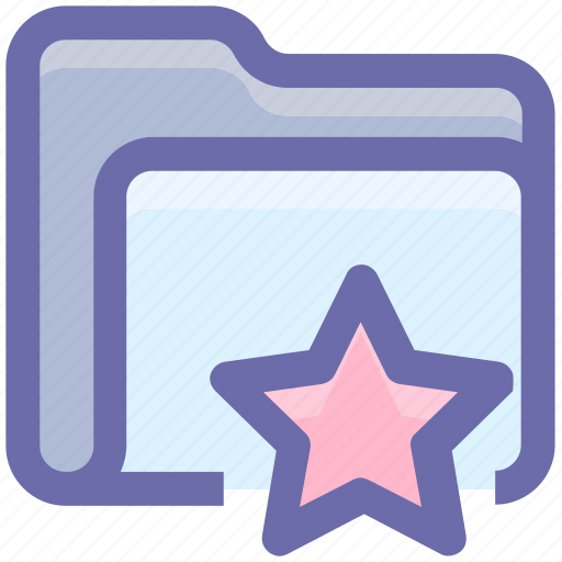Category, favorite, file and folder, folder, star, storage icon - Download on Iconfinder