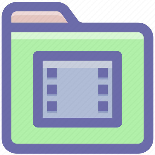 Film, films folder, folder, media, movie, video icon - Download on Iconfinder