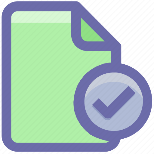 Accept, check, check file, document, file, good, mark icon - Download on Iconfinder