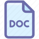 adobe, doc, document, file, page, paper