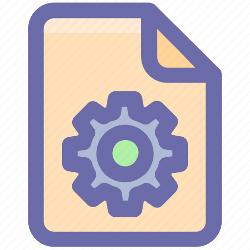 Document, file, gearf, settinf, setup, sheet, system icon - Download on Iconfinder