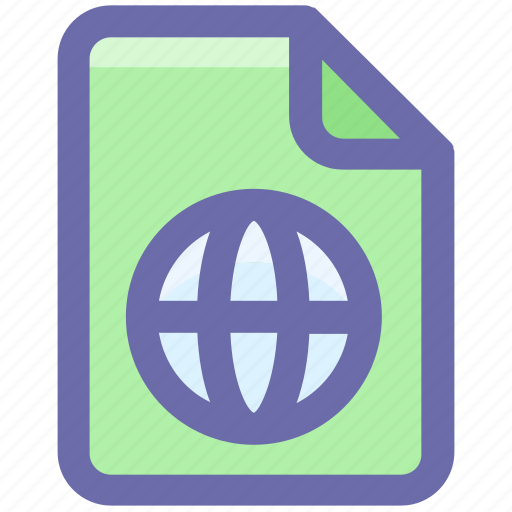 Document, earth, file, form, globe, interface, world icon - Download on Iconfinder