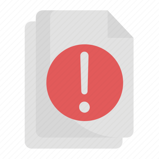 File, folder, data, error icon - Download on Iconfinder