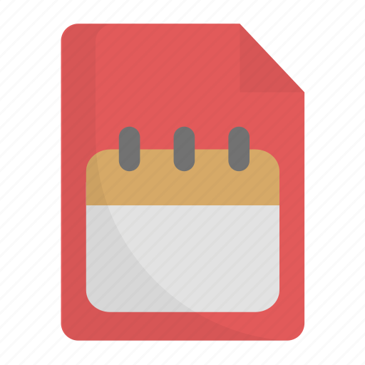 File, folder, data, calendar icon - Download on Iconfinder