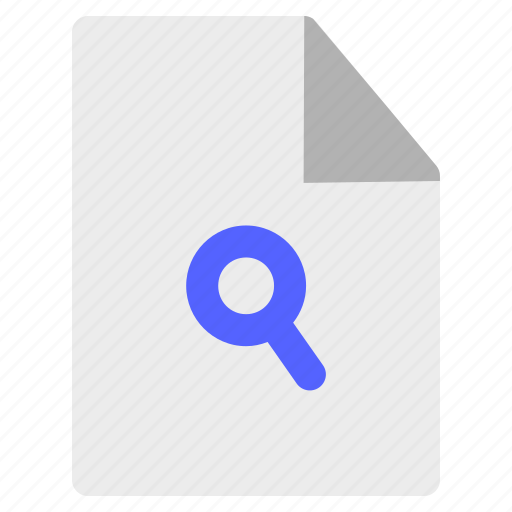 File, folders, document, search, find, type, magnifier icon - Download on Iconfinder