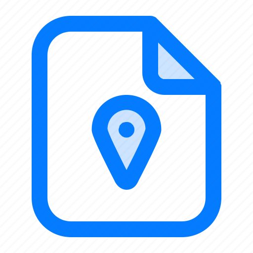 Document, file, folder, format, location, pin, pinned icon - Download on Iconfinder