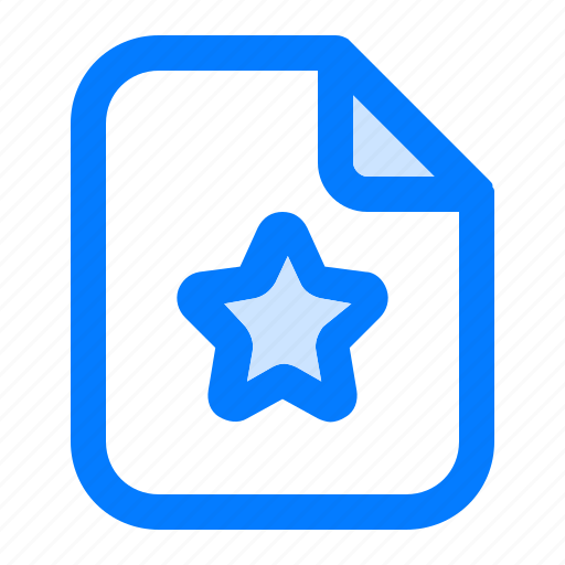 Document, extension, file, file type, format, paper, star icon - Download on Iconfinder
