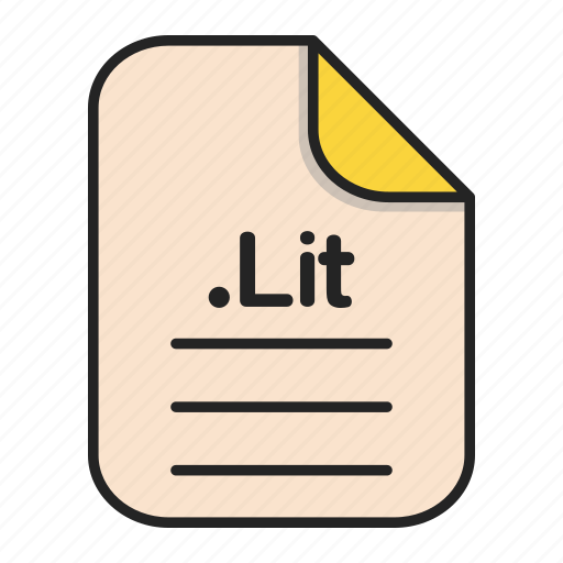 Document, file, format, lit, text icon - Download on Iconfinder