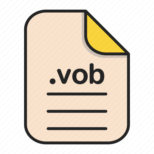 Document, extension, file, format, video, vob icon - Download on Iconfinder