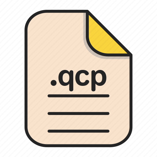 Document, extension, file, format, qcp, video icon - Download on Iconfinder