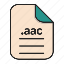 aac, audio, document, extension, file, format
