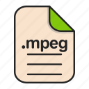 document, extension, file, format, mpeg, video