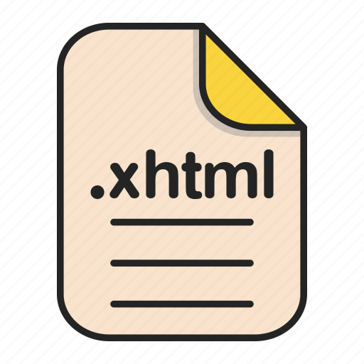 Document, extension, file, format, type, web, xhtml icon - Download on Iconfinder