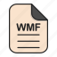document, file, generic file, illustrator, vector format, wmf 