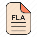 document, file, fla, generic file, illustrator, vector format