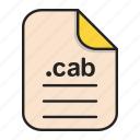cab, compressed, document, file, format