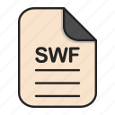 document, file, generic file, illustrator, swf, vector format
