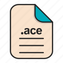 ace, compressed, document, file, format