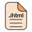 document, extension, file, format, ihtml, type 