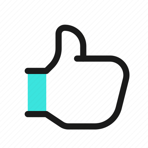 Like, thumb, up, reaction, hand, gesture, finger icon - Download on Iconfinder