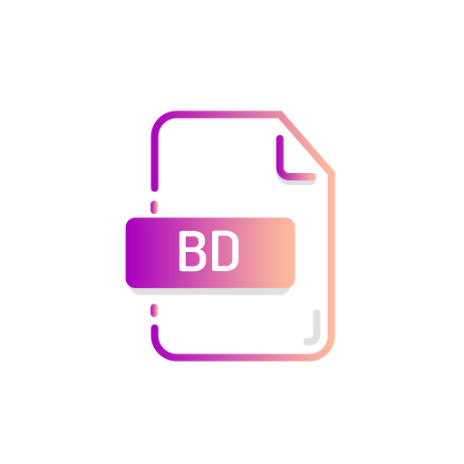 Bd, extenstion, file, format icon - Free download