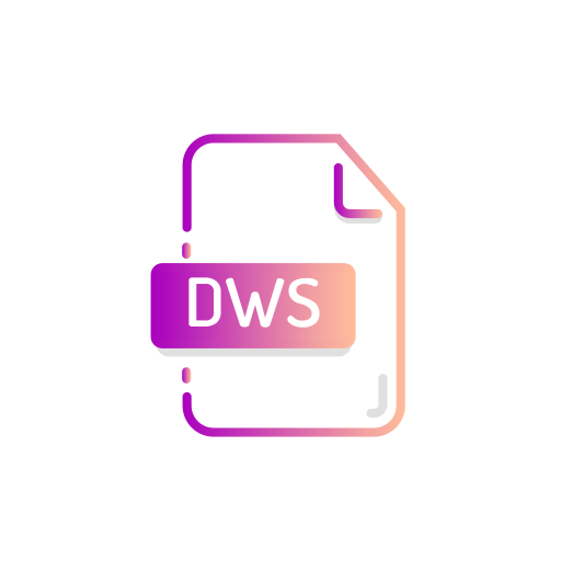 Dws, extenstion, file, format icon - Free download