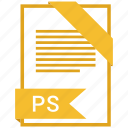 document, file, format, ps, type