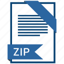 document, extension, format, paper, zip