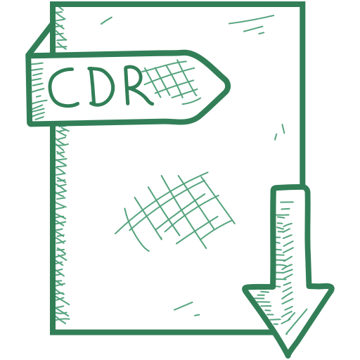 Cdr, document, file, format icon - Free download