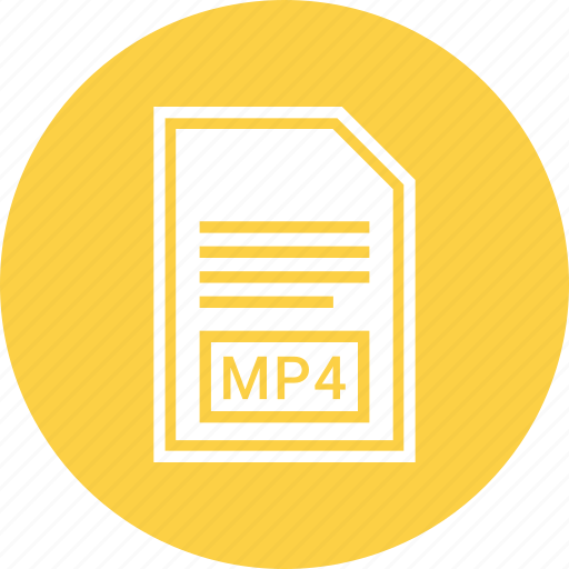 Document, extension, file, format, mp4 icon - Download on Iconfinder
