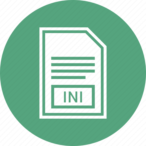 Document, extension, file, format, ini icon - Download on Iconfinder