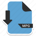 document, extension, file, folder, format, mpg, paper 