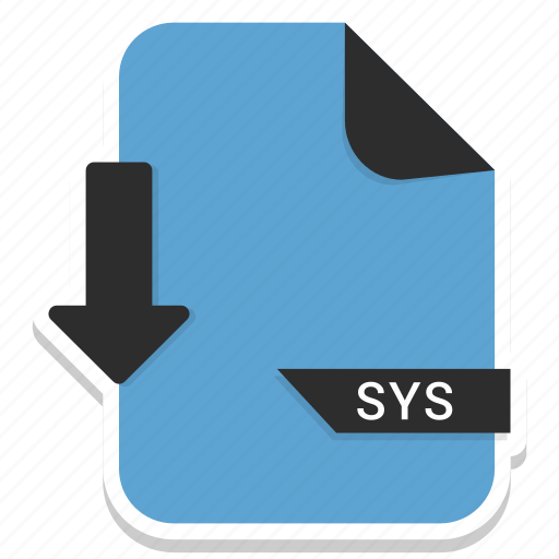 File extension name, sys icon - Download on Iconfinder