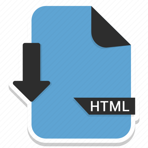 File extension name, html icon - Download on Iconfinder