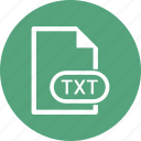 document, extension, file, txt
