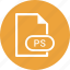 extension, file, file format, ps 