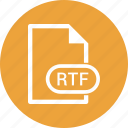 document, extension, file, rtf