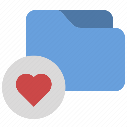 Data, favorite, file, folder, heart, important, love icon - Download on Iconfinder