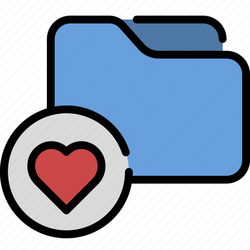 Data, file, folder, important, love, storage icon - Download on Iconfinder