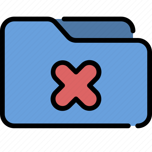 Delete, file, folder, reject, remove, wrong icon - Download on Iconfinder