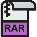 rar, data, document, extension, file, format, paper