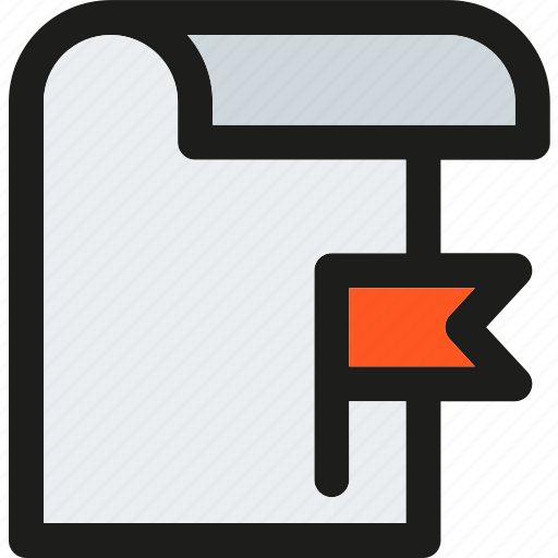 Flaged, data, document, extension, file, format, paper icon - Download on Iconfinder