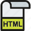 html, data, document, extension, file, format, paper 