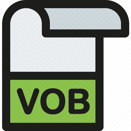Vob, data, document, extension, file, format, paper icon - Download on Iconfinder