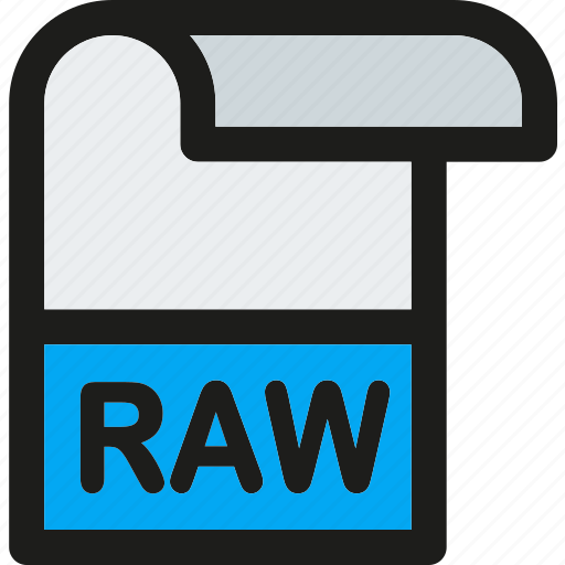 Raw file, data, document, extension, file, format, paper icon - Download on Iconfinder