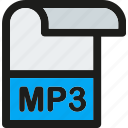 mp3, data, document, extension, file, format, paper 