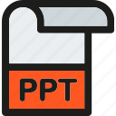 ppt, data, document, extension, file, format, paper 