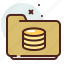 coins, folder, list, office, organizer 