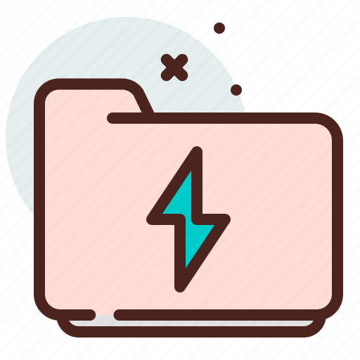 Folder, list, office, organizer, thunder icon - Download on Iconfinder