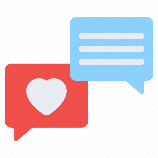 Romantic chat, love chat, romantic message, romantic sms, romantic communication icon - Download on Iconfinder